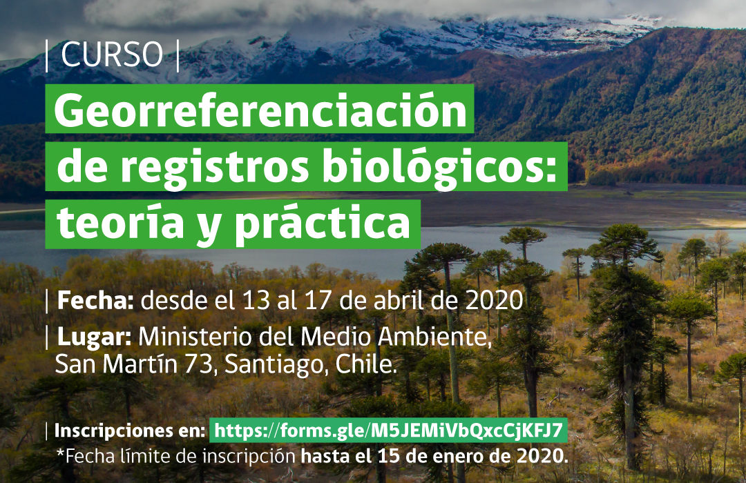 POSPUESTO // Convocatoria Curso «Georreferenciación de registros biológicos: teoría y práctica»